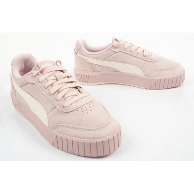 7. Puma women's sports shoes Carina Mia SD powder pink leather comfortable sneakers