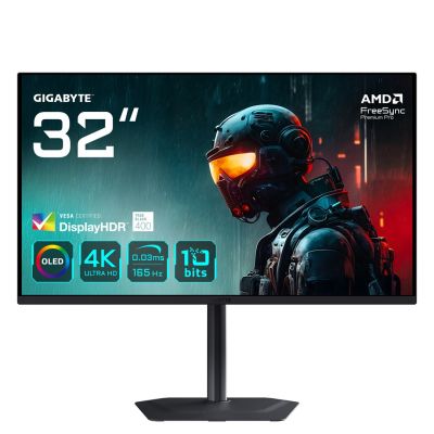 Gigabyte MO32U 80cm (31.5") 4K OLED Gaming Monitor 16:9 HDMI/DP/USB-C 165Hz 0.03ms AMD FreeSync