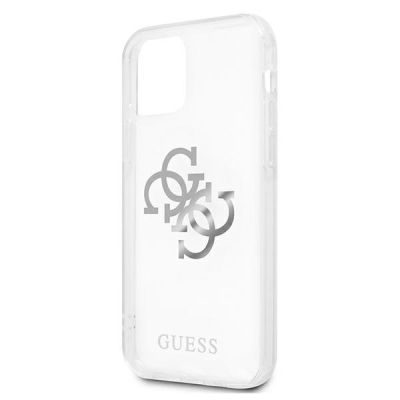 6. Guess GUHCP12LKS4GSI iPhone 12 Pro Max 6.7" Transparent hardcase 4G Silver Charms Collection