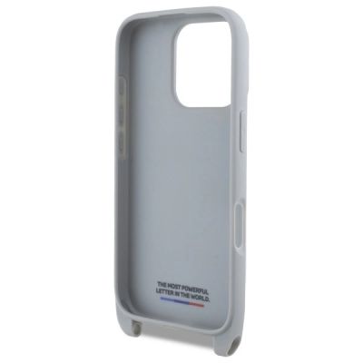 6. BMW M Edition Carbon Stripe & Strap iPhone 16 Pro Case - Gray
