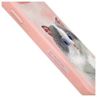 5. Nimmy Big Eyed Pet 2.0 Cat Case for iPhone 15 Pro Max - Pink