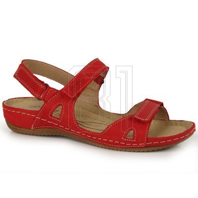 17. Red Velcro leather sandals W Helios 205