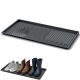 LARGE DRAINER SHOE RACK TASSY DRY PAD BLACK PROSPERPLAST