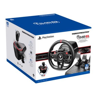 5. Thrustmaster T248R Shifter Pack Black USB Steering Wheel + Pedals + Gear Shifter Analog/Digital PlayStation 5, PC