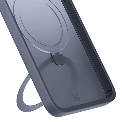 8. 3mk Smoke Case Mag&Stand for Apple iPhone 16E - black