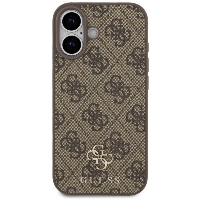 3. Guess 4G Small Classic Logo MagSafe Case for iPhone 17 - Brown