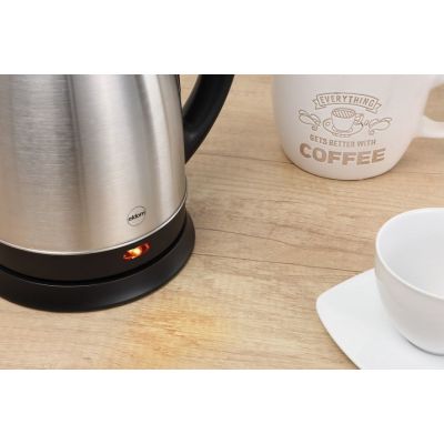 9. ELDOM CORDLESS KETTLE CS30 ACERO 20 L STEEL 1850-2200W TILTING LID, HOT PLATE, SWIVEL BASE