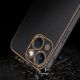 11. Dux Ducis Yolo iPhone 14 Plus case elegant faux leather cover black
