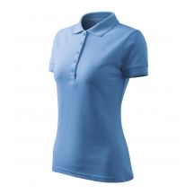 Women's Pique Polo Free Polo Shirt (Blue)