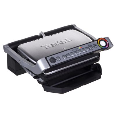 19. Tefal OptiGrill GC712D34 Grill (tabletop – closed; 2000 W; inox colour)