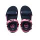 5. Lee Cooper children's shoes girls velcro sandals for summer beach navy blue pink