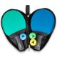 4. JOOLA COLORATO DUO TABLE TENNIS SET WITH 2 BATS, 3 BALLS AND CASE