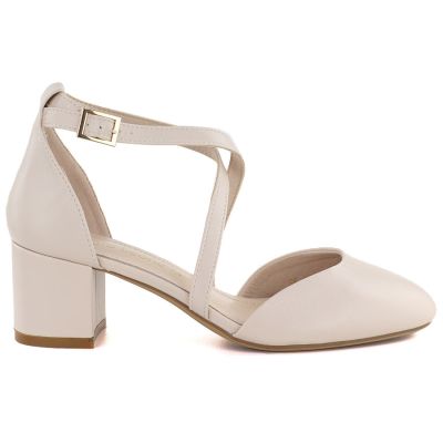 2. Beige Sergio Leone SK824 women's sandals with straps
