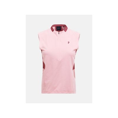PEAK PERFORMANCE Women's T-shirt W Mountainbreath Sleveless Polo color pink