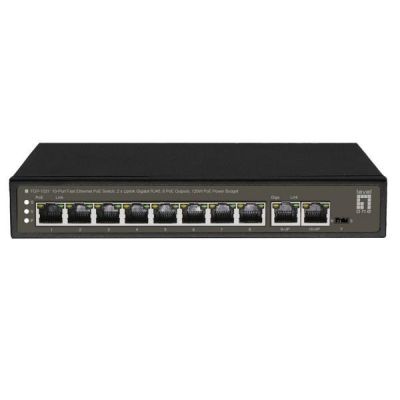 2. LevelOne FE PoE+ Switch 10-Port/IP30 120W 1Gbps