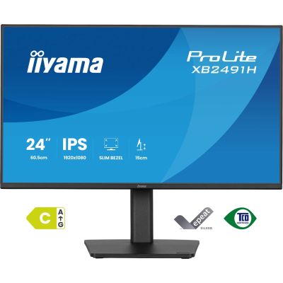 2. iiyama ProLite XB2491H-B1 computer monitor 60.5 cm (23.8") 1920 x 1080 px Full HD LCD Black