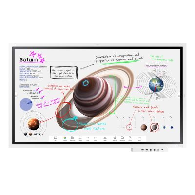 7. SAMSUNG Flip Pro Digital Flipboard 65" 4K IR Touch HDMI USB-C USB LAN WiFi WPA2 Enterprise Bluetooth Tizen 6.5 SoC 2x10W 400x400