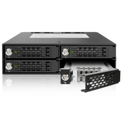 7. Icy Dock MB994TK-B drive bay panel storage drive tray Black, Silver