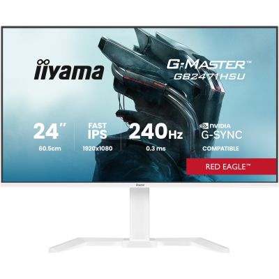 21. iiyama G-MASTER GB2471HSU-W1 computer monitor 60.5 cm (23.8") 1920 x 1080 px Full HD LED White