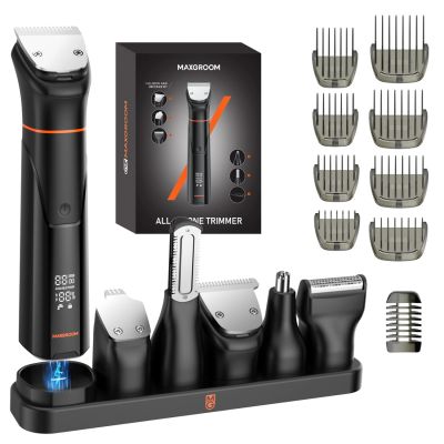 MAXGROOM JK-666 6-in-1 trimmer for beard, hair, body, nose and ears IPX6 - black