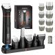 MAXGROOM JK-666 6-in-1 trimmer for beard, hair, body, nose and ears IPX6 - black