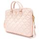 2. Guess Quilted 4G bag for a 16" laptop - pink