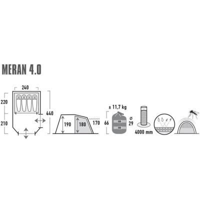 20. High Peak Meran 4 tent 11806