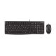7. Logitech MK120 920-002562 keyboard and mouse set (membrane; USB 2.0; (US); black; optical; 1000 DPI)