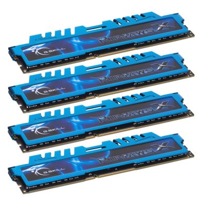 4. G.SKILL RipjawsX F3-1600C9Q-32GXM Memory Kit (DDR3 DIMM; 4 x 8 GB; 1333 MHz; CL9)