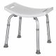 20. Rectangular shower stool with adjustable height