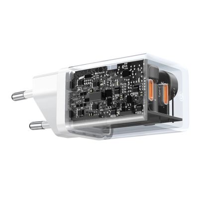 6. Baseus GaN5 Pro 40W 2xUSB-C Wall Charger - White