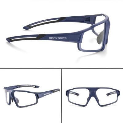 3. Rockbros SP216BL Photochromic UV400 Cycling Glasses - Blue
