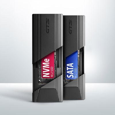 4. Axagon EEM2-GTS2 SSD Hard Drive Case Black M.2