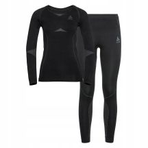 Thermal underwear - Odlo Set long ACTIVE WARM SET size 164cm Black