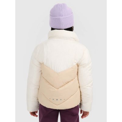 2. Girls' puffer jacket with synthetic down filling 4F 4FJRAW25TDJAF0807-12S