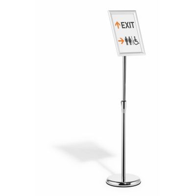 3. Durable 479823 Sign Holder and Display Stand A4 Aluminum, Plastic, Steel Silver