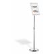 3. Durable 479823 Sign Holder and Display Stand A4 Aluminum, Plastic, Steel Silver