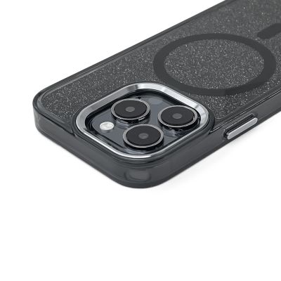 2. Glitter Case MagSafe for iPhone 16 Plus - black with glitter