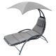 8. BERGAMO DECHAIR WITH UMBRELLA 200x125x180CM GRAY