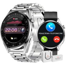 Smartwatch GIEWONT Vertex SmartCall GW450-4 Silver/Carbon Silikon