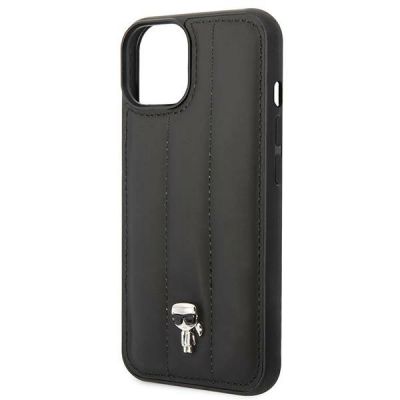 6. Karl Lagerfeld Puffy Ikonik Pin Case for iPhone 14 Plus - Black