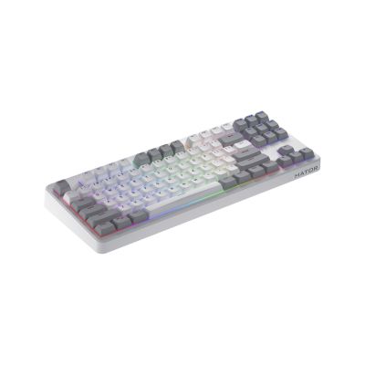 4. HATOR Rockfall 3 TKL Wireless Keyboard Universal USB + RF Wireless + Bluetooth QWERTY English White