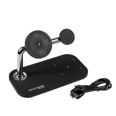 3. RealPower ChargeAIR Mag Smartphone, Smartwatch, Tablet Black USB Wireless Charging Internal