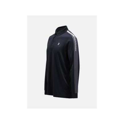 2. PEAK PERFORMANCE Player Long-Sleeve Polo Men black