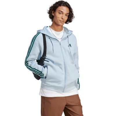 10. adidas Essentials Fleece 3-Stripes Full-Zip M sweatshirt IJ8932