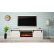 3. GRANERO TV cabinet + fireplace 200x56.7x35 white/white gloss
