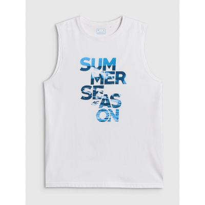 6. Men's sleeveless shirt 4F 4FWSS26TSLEM269-10S