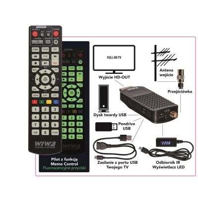 7. WIWA DVB-T/T2 TUNER H.265 MINI LED