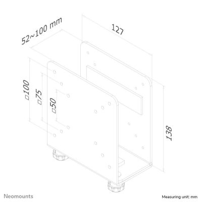 11. Neomounts THINCLIENT-20 Computer Mount Black