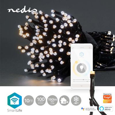 8. Nedis WIFILX02W100 decorative lighting Light chain for decoration 100 pcs LED 3.21 WG
